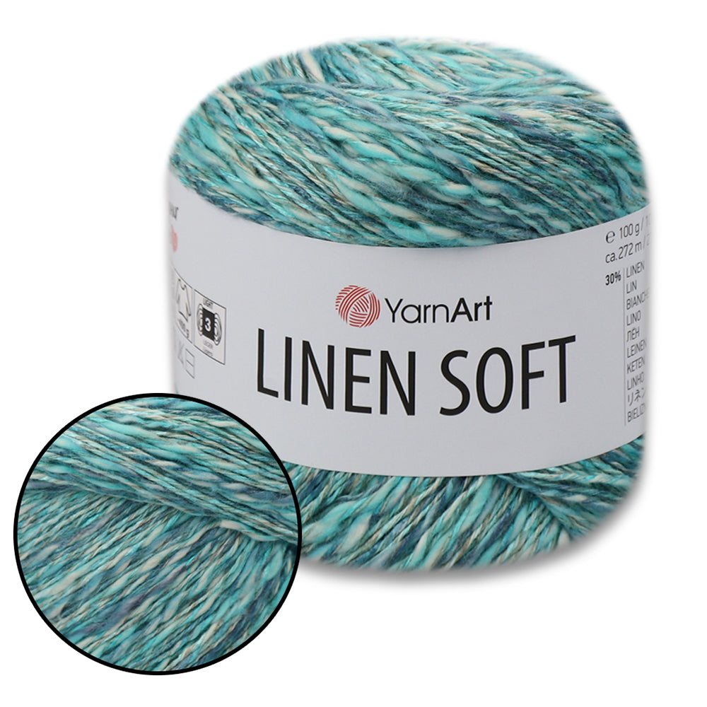 YarnArt Linen Soft, 22 Colors, 3.52 oz / 297 yds