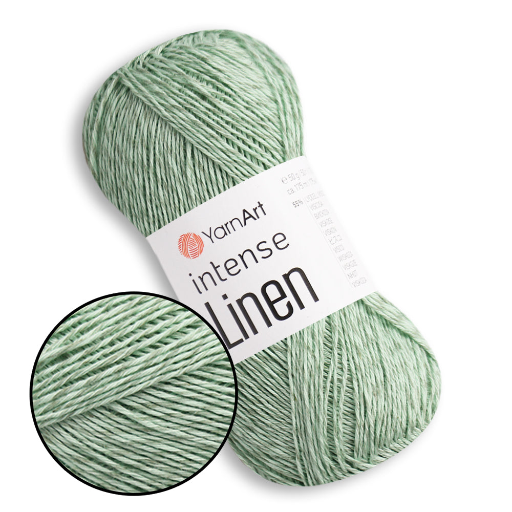 YarnArt Intense Linen Yarn – 15 Colors | Linen Lyocell Blend for