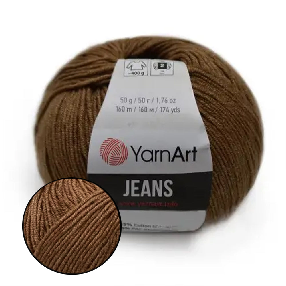 YarnArt Jeans, 62 colors, 1.75 oz / 174 yds