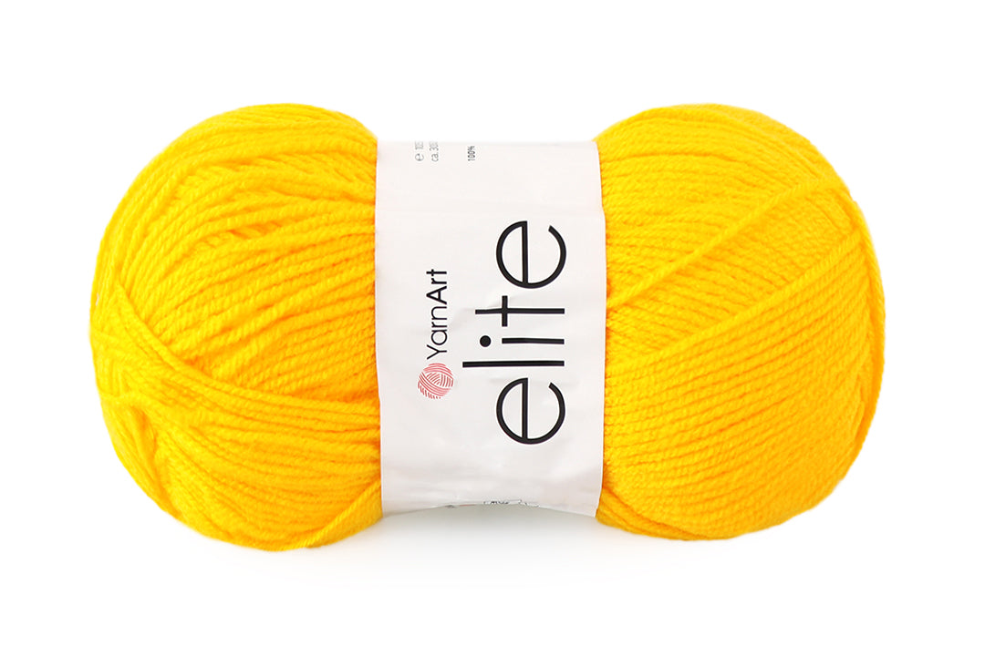 YarnArt Elite Soft Acrylic Yarn, 45 Colors, 3.5 oz / 330 yds