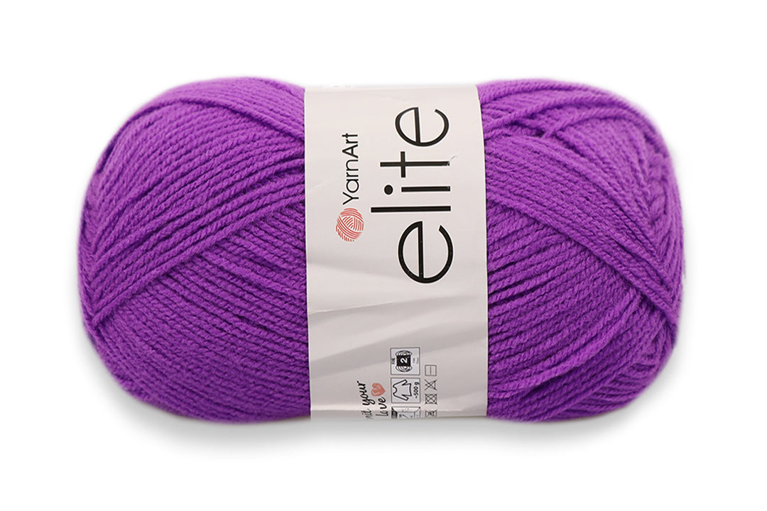 YarnArt Elite Soft Acrylic Yarn, 45 Colors, 3.5 oz / 330 yds