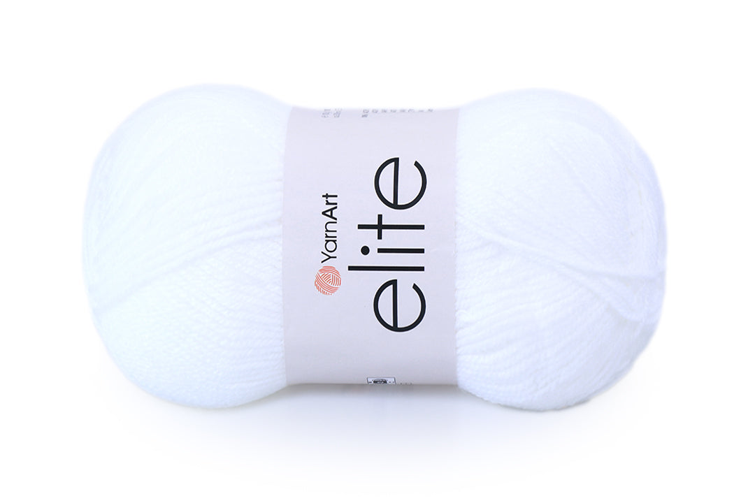 YarnArt Elite Soft Acrylic Yarn, 45 Colors, 3.5 oz / 330 yds
