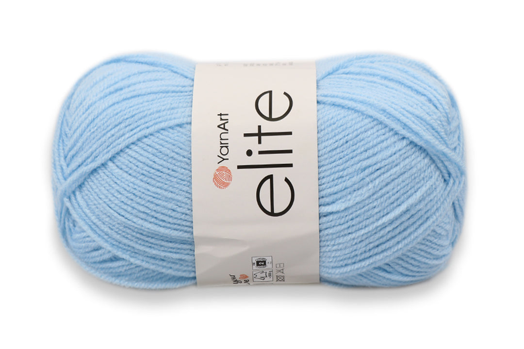 YarnArt Elite Soft Acrylic Yarn, 45 Colors, 3.5 oz / 330 yds