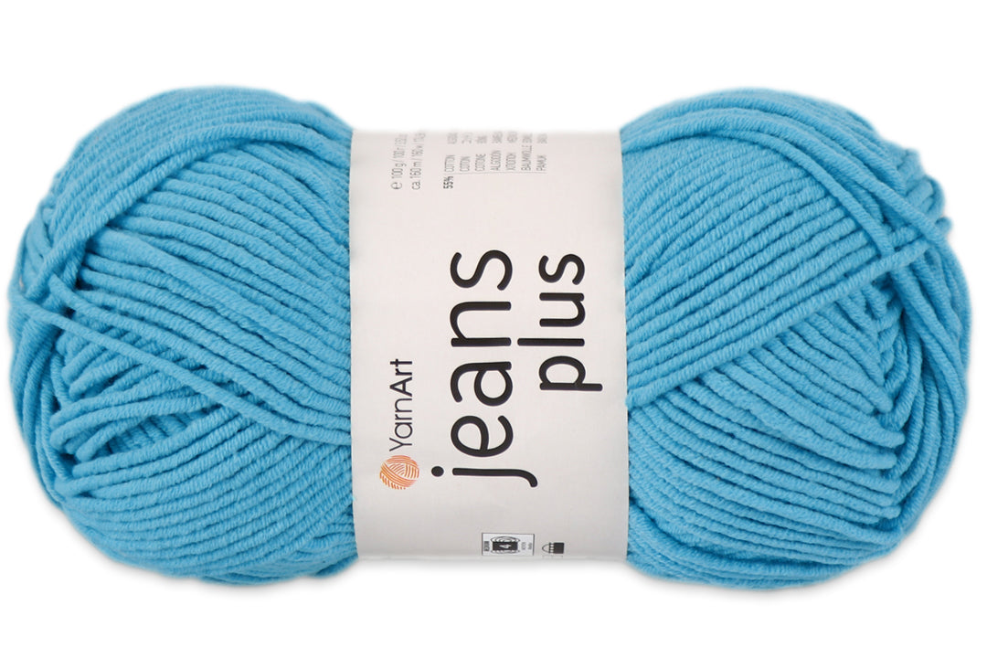 YarnArt Jeans Plus, 19 colors, 3.5 oz / 174.98 yds