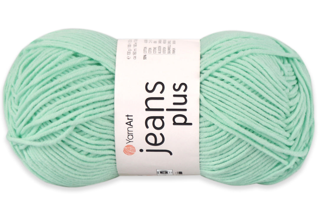 YarnArt Jeans Plus, 19 colors, 3.5 oz / 174.98 yds