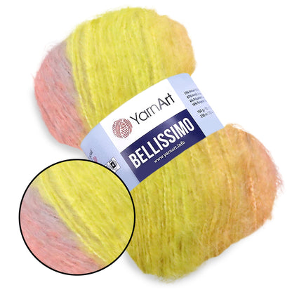 YarnArt Bellissimo, Mohair Yarn, 17 Colors, 5.29 oz / 360 yards