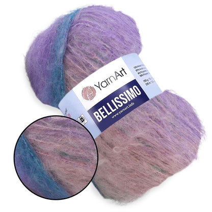 YarnArt Bellissimo, Mohair Yarn, 17 Colors, 5.29 oz / 360 yards