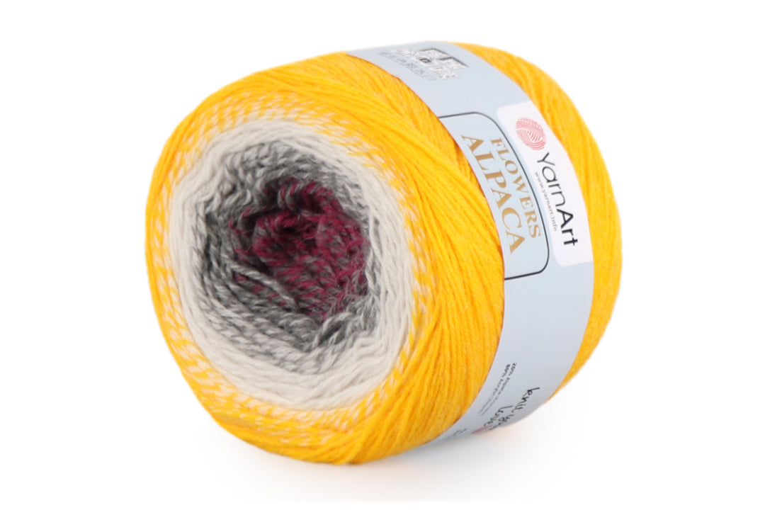 YarnArt Flowers Alpaca, 32 Colors, Wool Yarn, 8.80 oz / 1027.98 yds