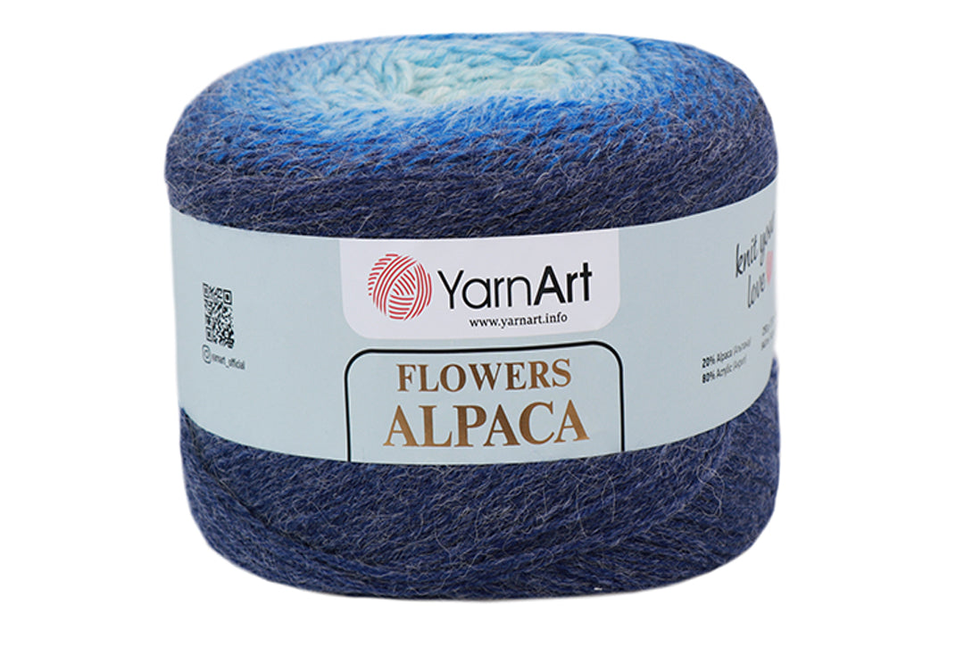 YarnArt Flowers Alpaca, 32 solors, 8.8 oz / 1028 yds