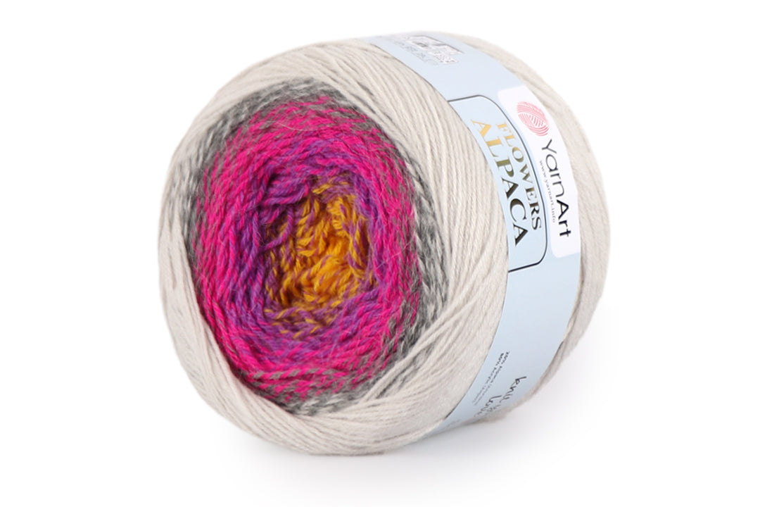 YarnArt Flowers Alpaca, 32 solors, 8.8 oz / 1028 yds