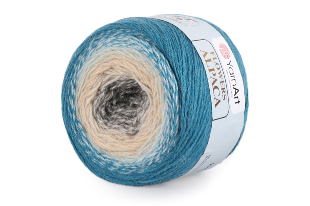 YarnArt Flowers Alpaca, 32 Colors, Wool Yarn, 8.80 oz / 1027.98 yds