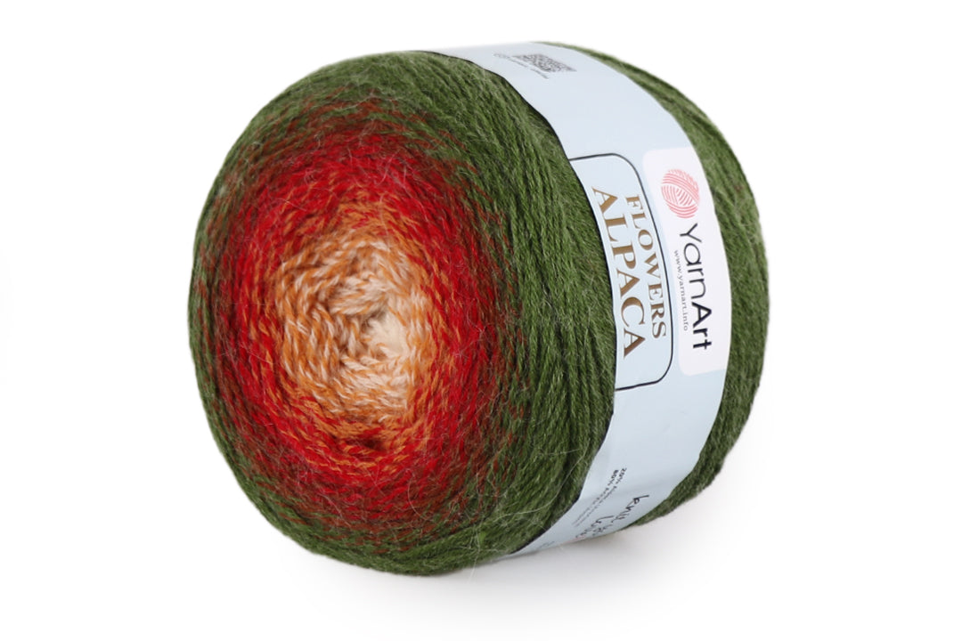 YarnArt Flowers Alpaca, 32 Colors, Wool Yarn, 8.80 oz / 1027.98 yds