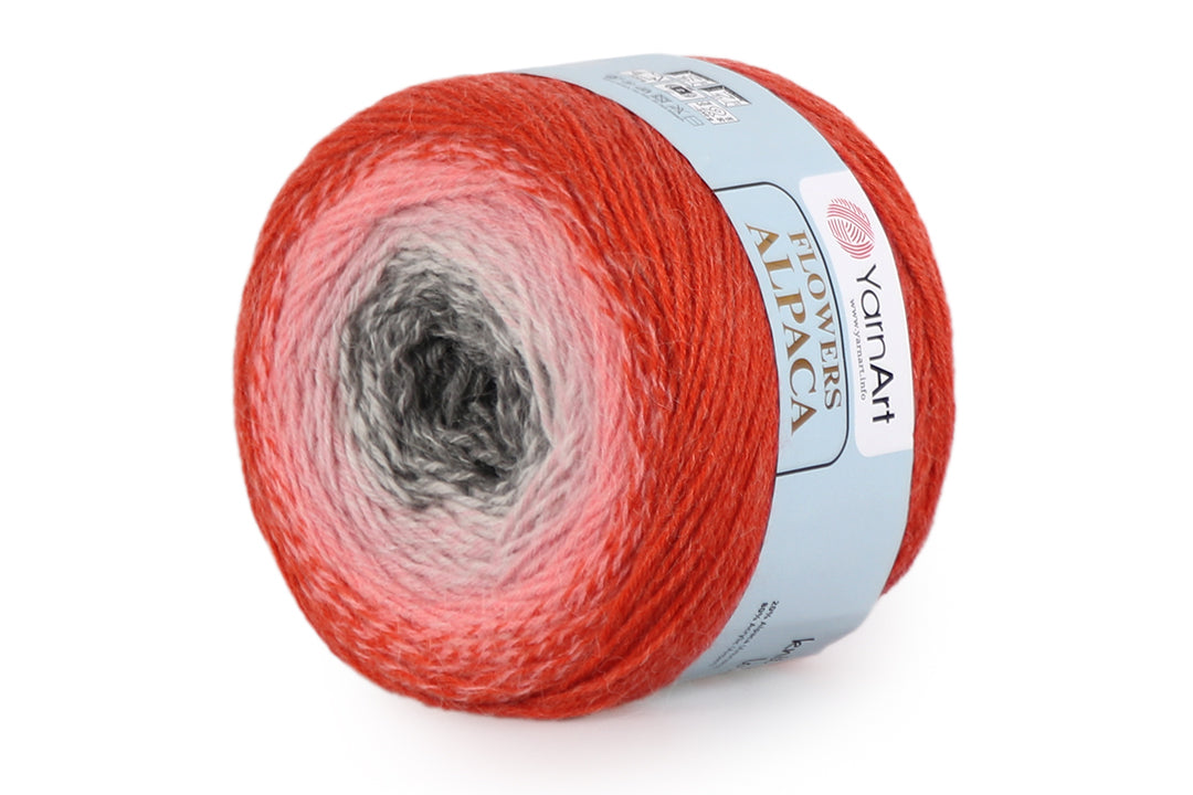 YarnArt Flowers Alpaca, 32 Colors, Wool Yarn, 8.80 oz / 1027.98 yds