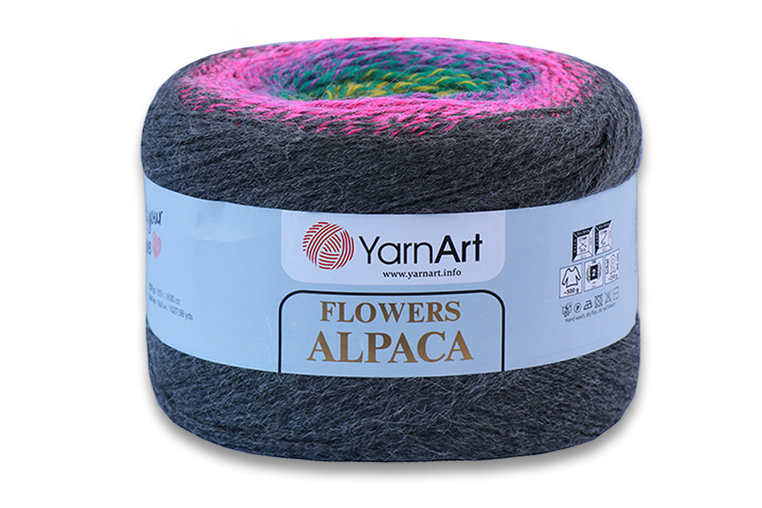 YarnArt Flowers Alpaca, 32 Colors, Wool Yarn, 8.80 oz / 1027.98 yds