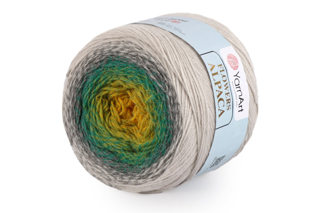 YarnArt Flowers Alpaca, 32 solors, 8.8 oz / 1028 yds
