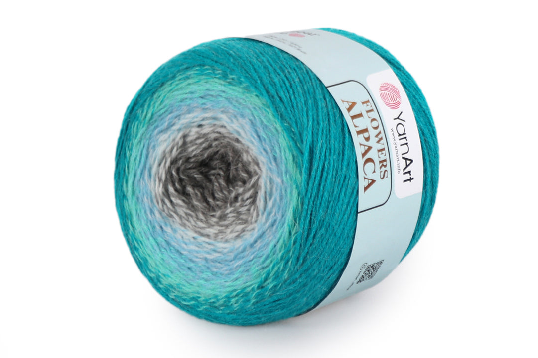 YarnArt Flowers Alpaca, 32 Colors, Wool Yarn, 8.80 oz / 1027.98 yds