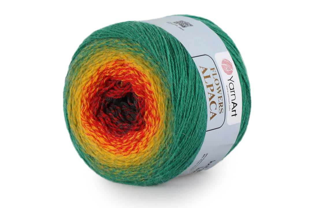 YarnArt Flowers Alpaca, 32 solors, 8.8 oz / 1028 yds