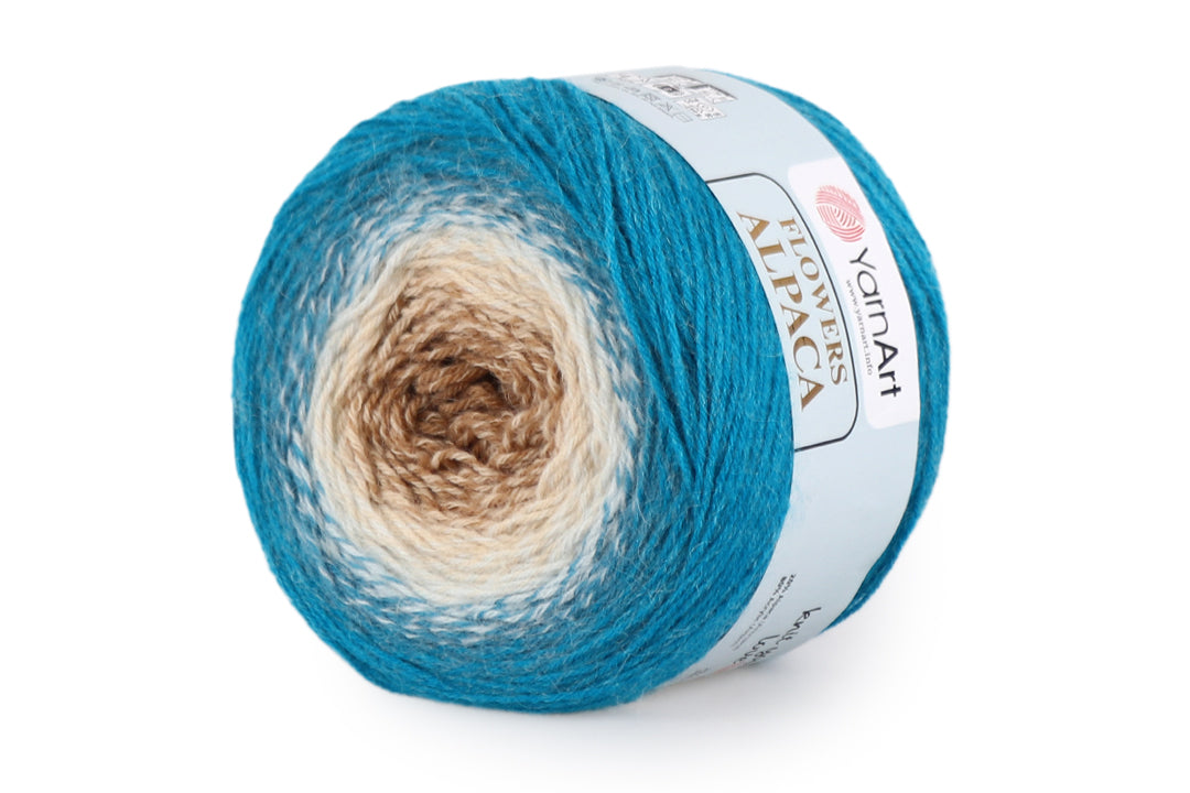 YarnArt Flowers Alpaca, 32 Colors, Wool Yarn, 8.80 oz / 1027.98 yds