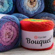 YarnArt Bouquet Multicolor, 26 colors, 7.05 oz / 700 yds