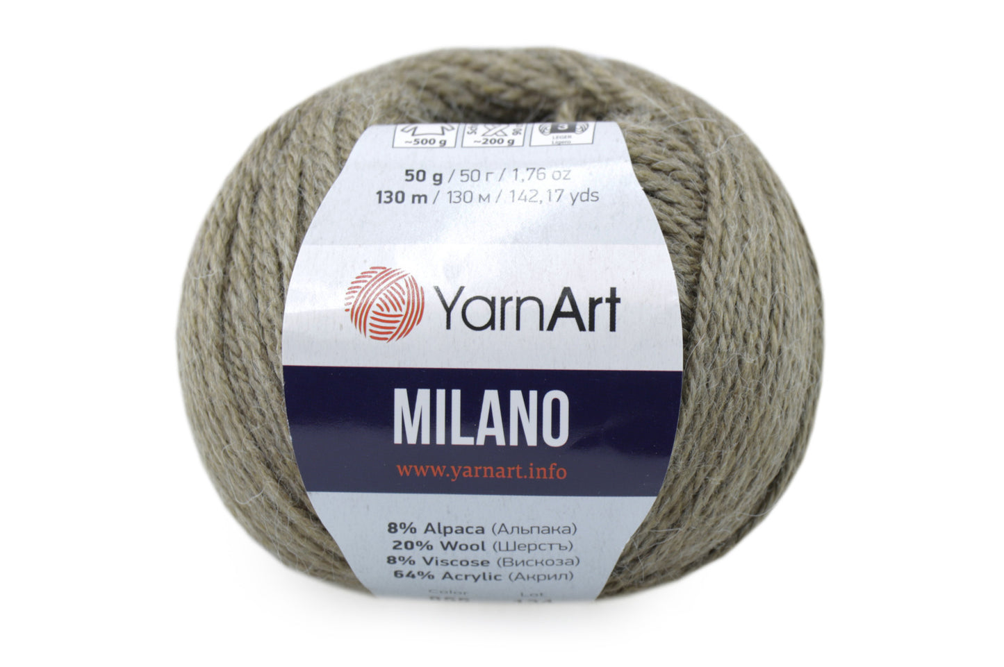 Yarnart Milano, 17 Colors, 1.76 oz / 142.17 yards