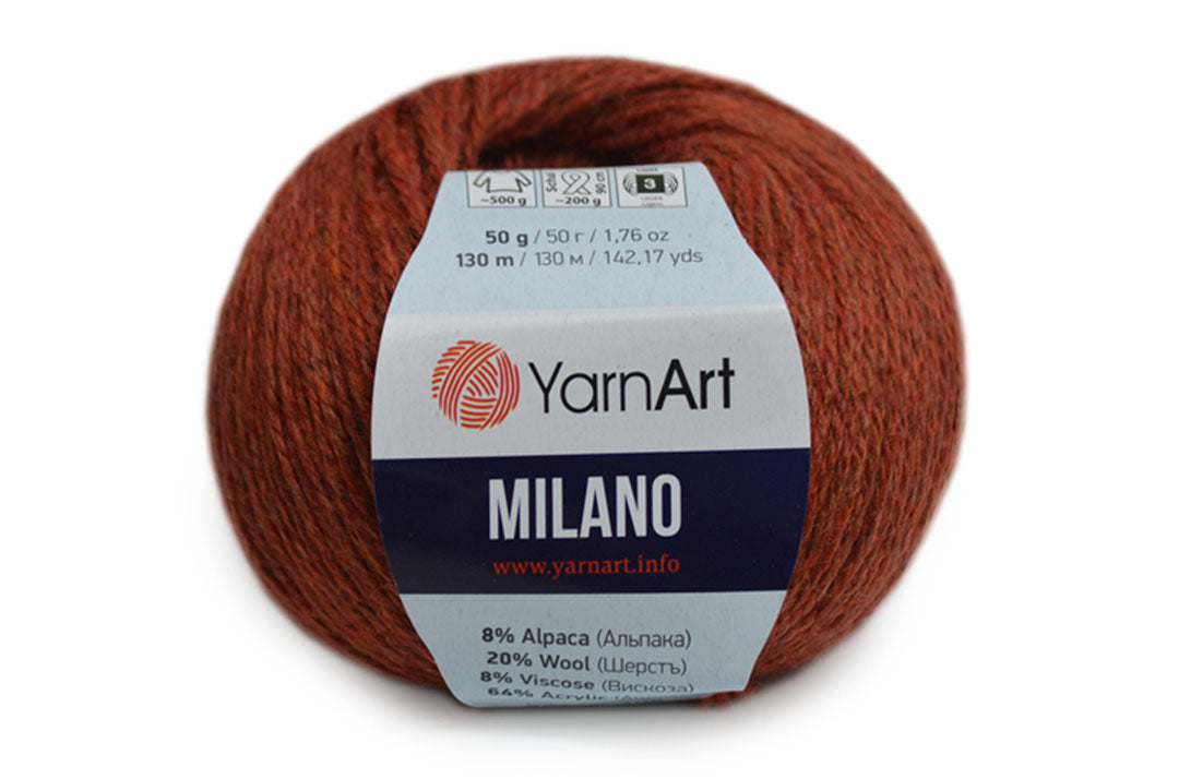 Yarnart Milano, 17 colors, 1.76 oz / 142 yards