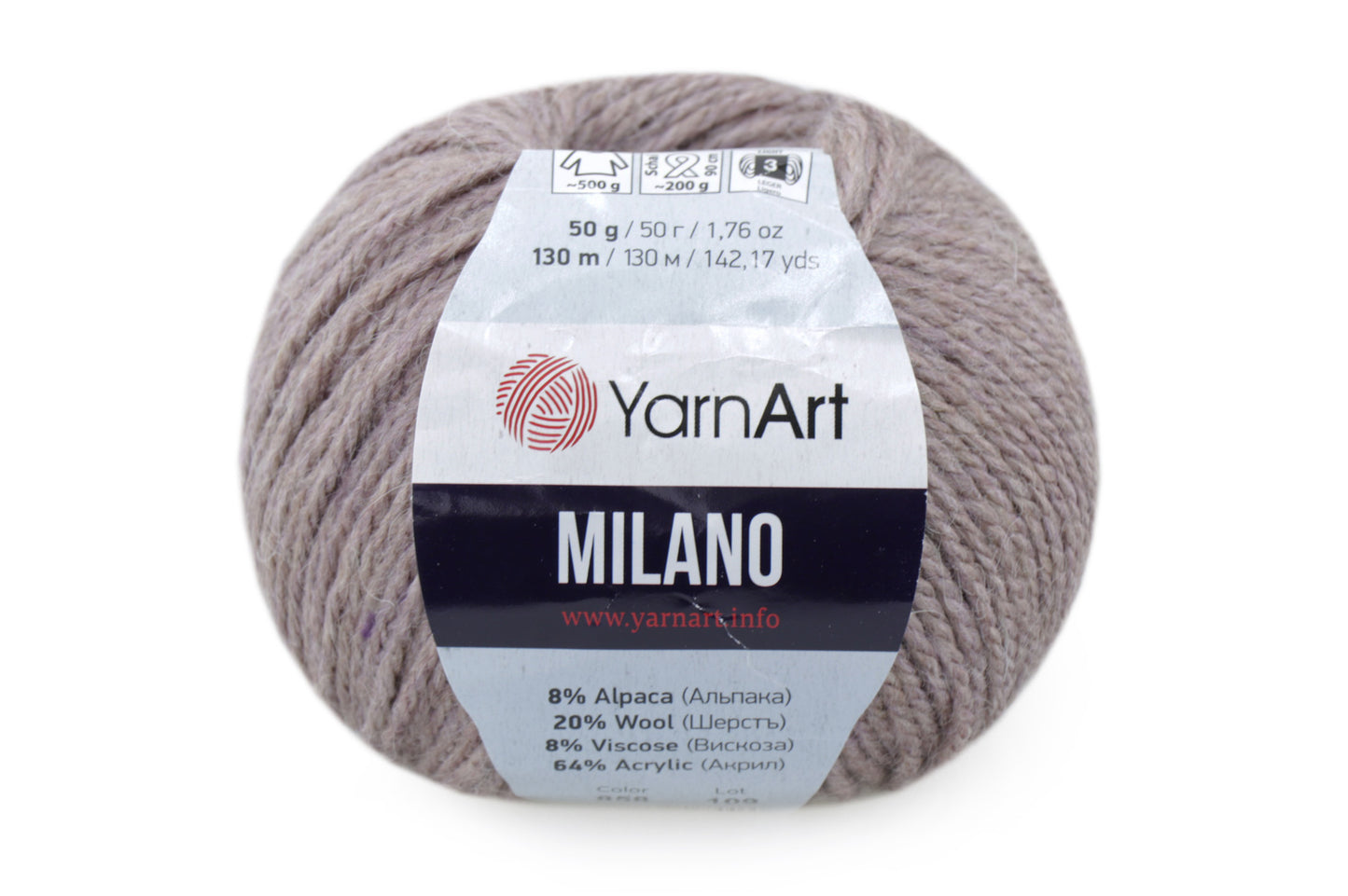 Yarnart Milano, 17 Colors, 1.76 oz / 142.17 yards