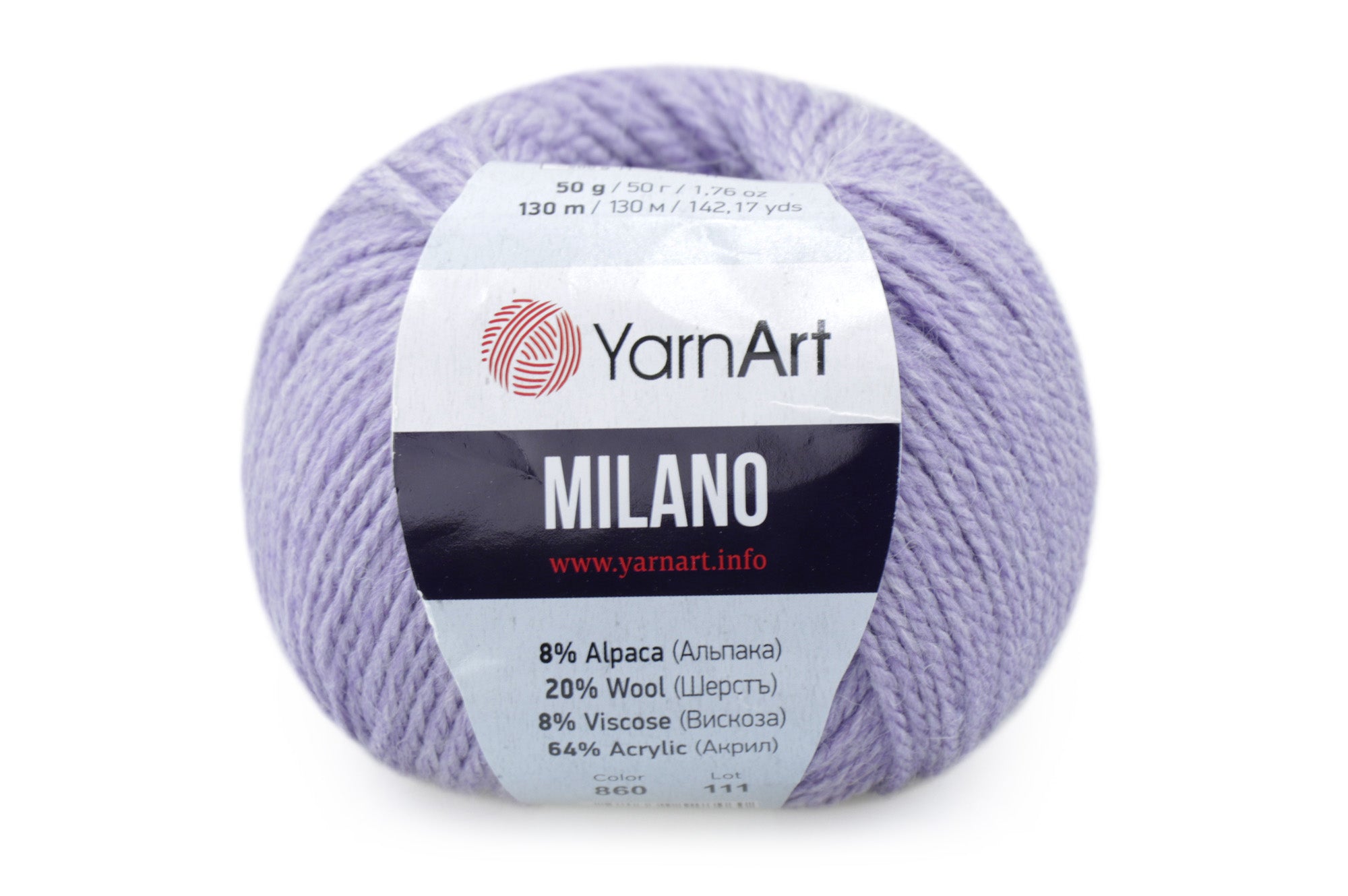 Yarnart Milano, 17 colors, 1.76 oz / 142 yards