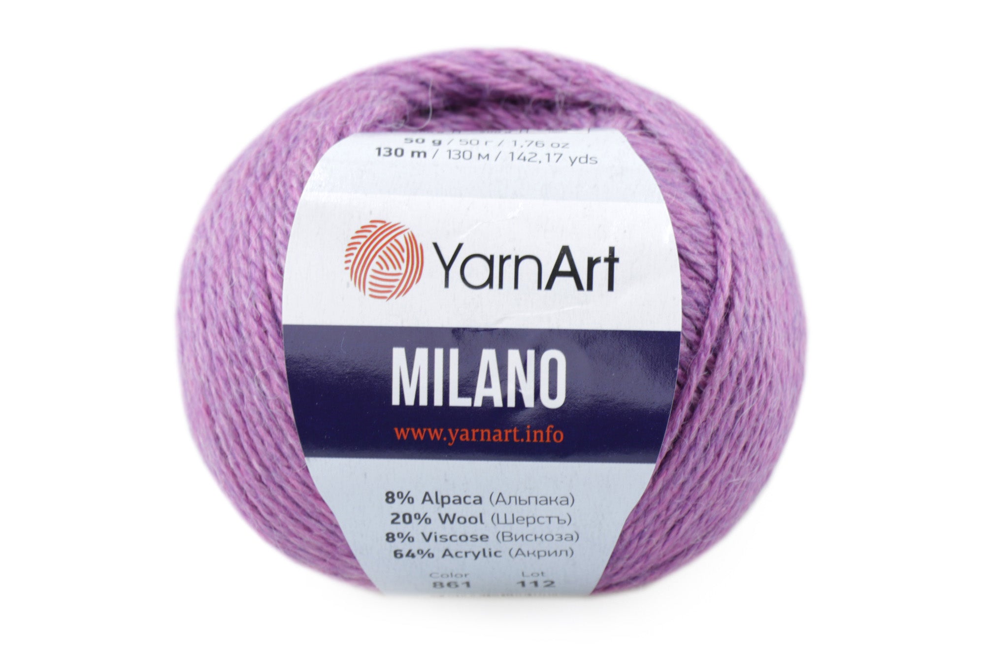 Yarnart Milano, 17 colors, 1.76 oz / 142 yards