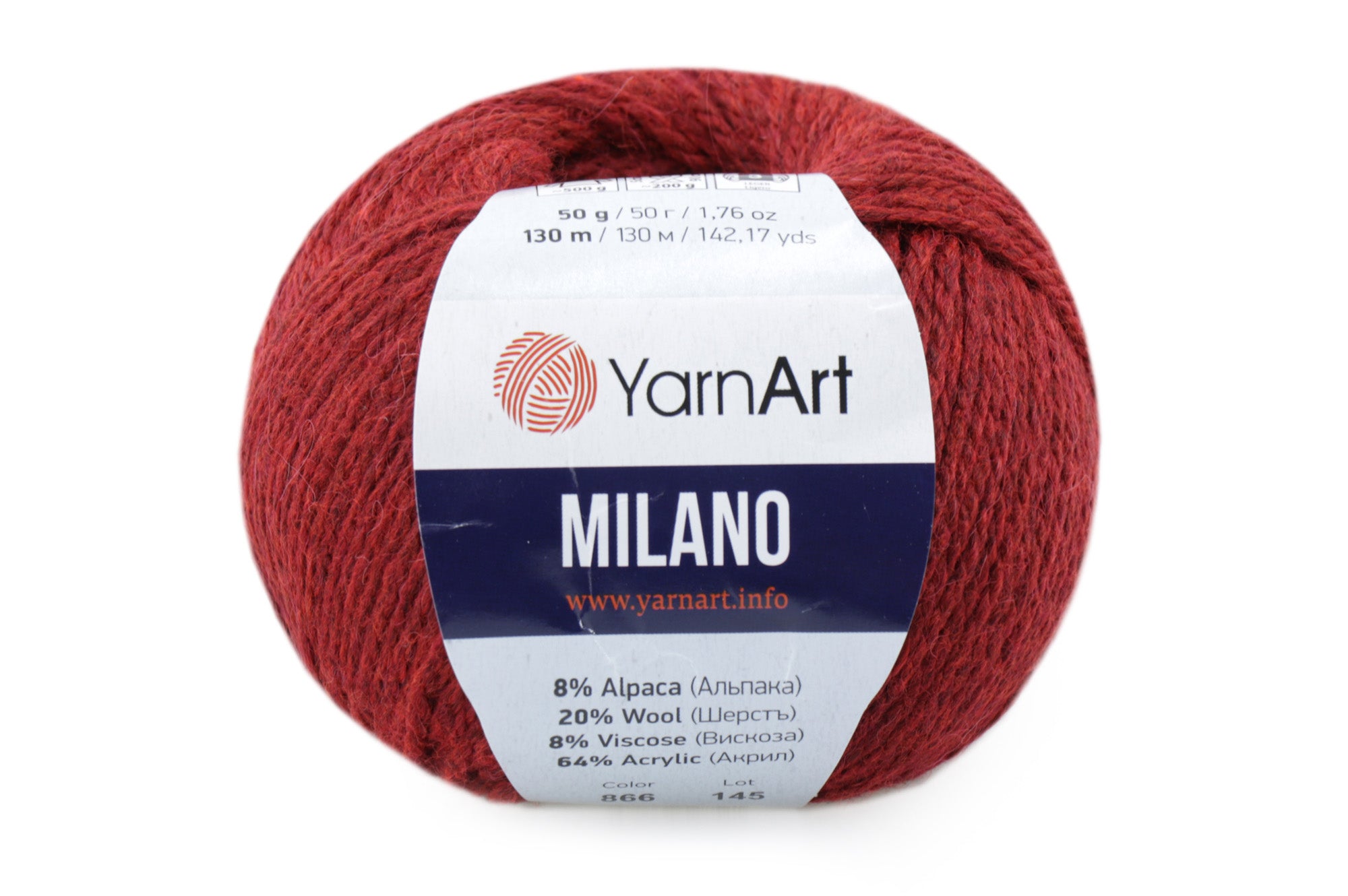 Yarnart Milano, 17 colors, 1.76 oz / 142 yards