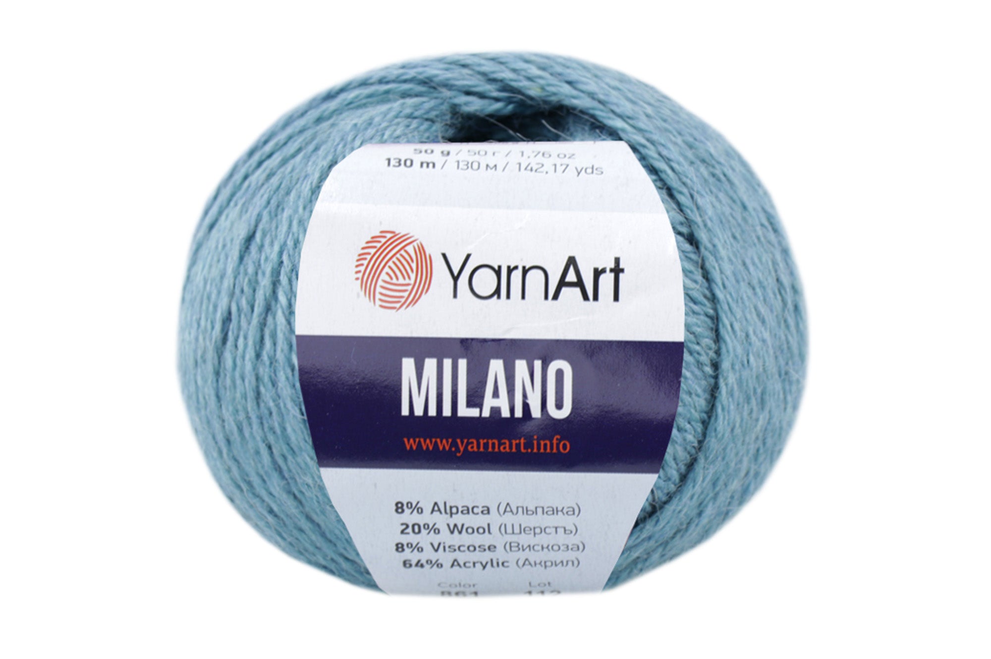 Yarnart Milano, 17 colors, 1.76 oz / 142 yards