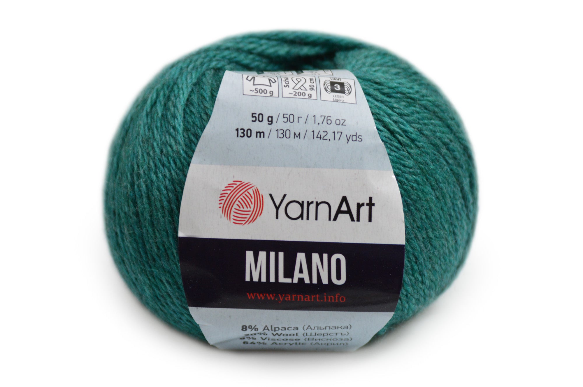 Yarnart Milano, 17 colors, 1.76 oz / 142 yards