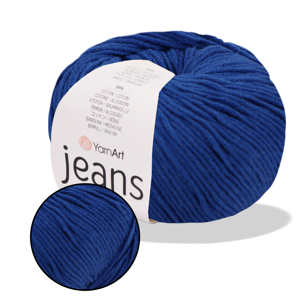 YarnArt Jeans, 62 colors, 1.75 oz / 174 yds