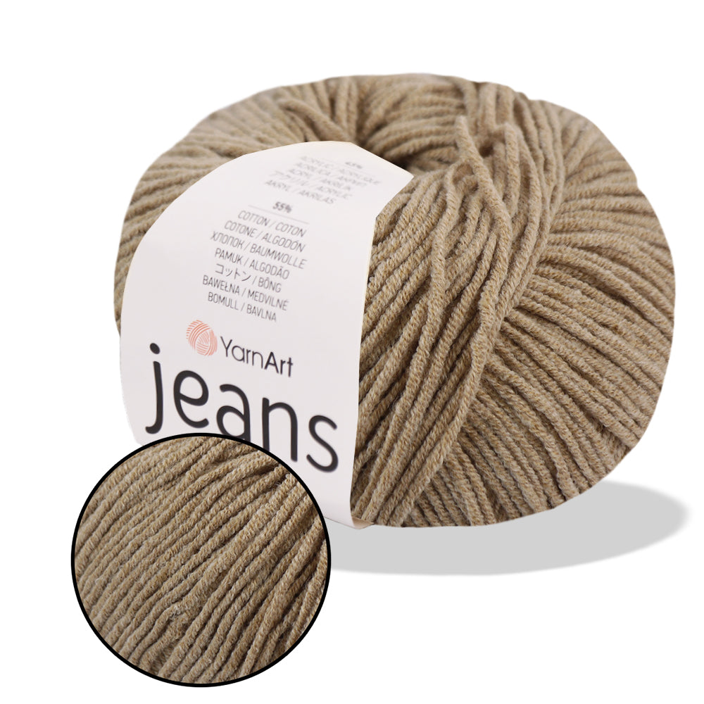 YarnArt Jeans, 62 colors, 1.75 oz / 174 yds