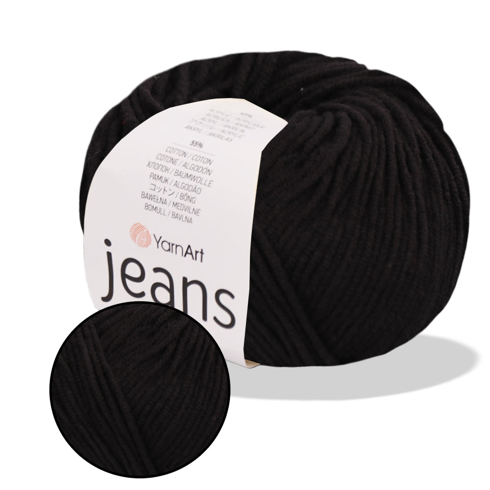 YarnArt Jeans, 62 colors, 1.75 oz / 174 yds