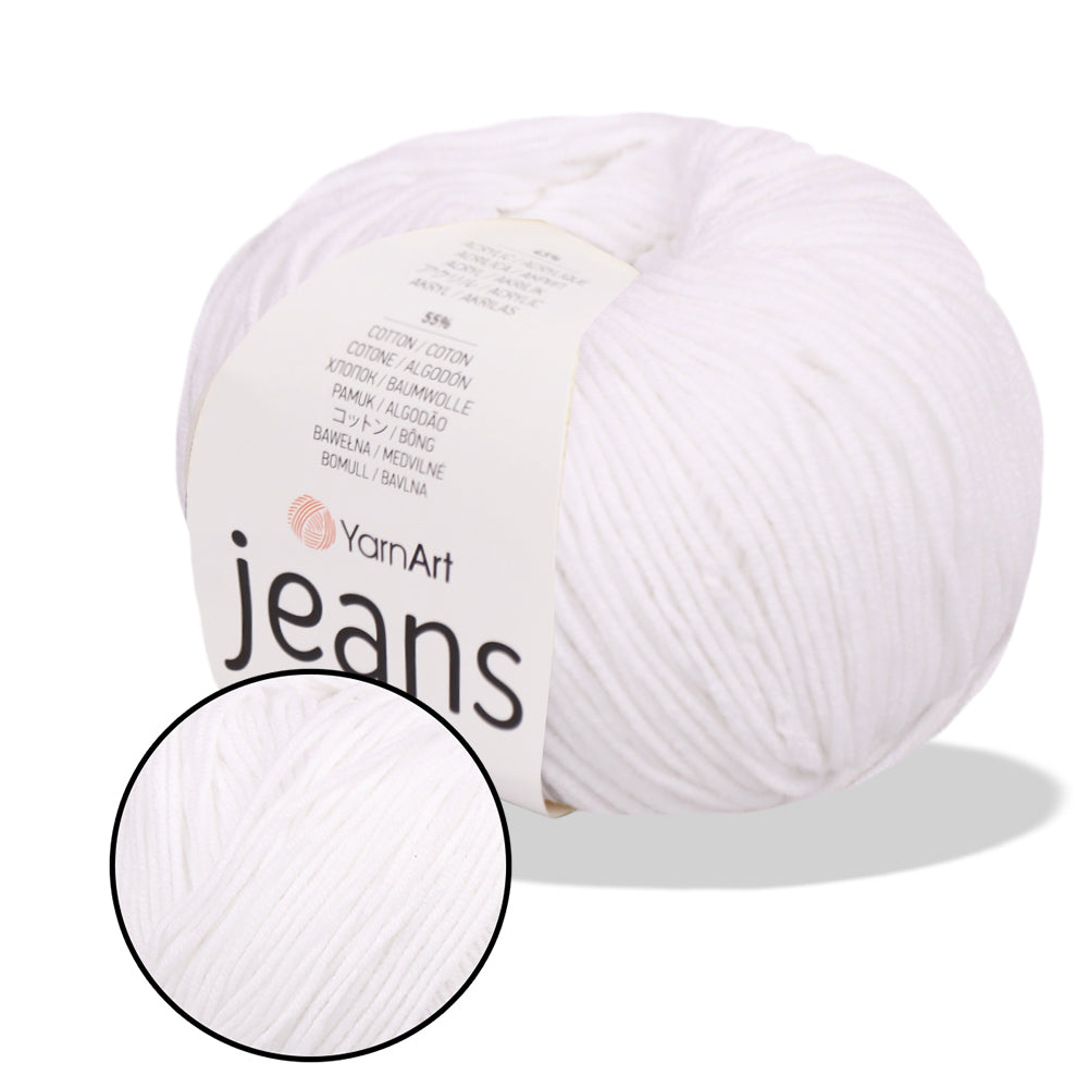 YarnArt Jeans, 62 colors, 1.75 oz / 174 yds