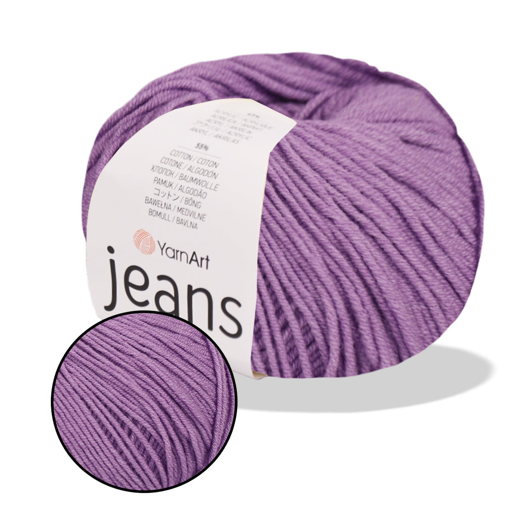 YarnArt Jeans, 62 colors, 1.75 oz / 174 yds
