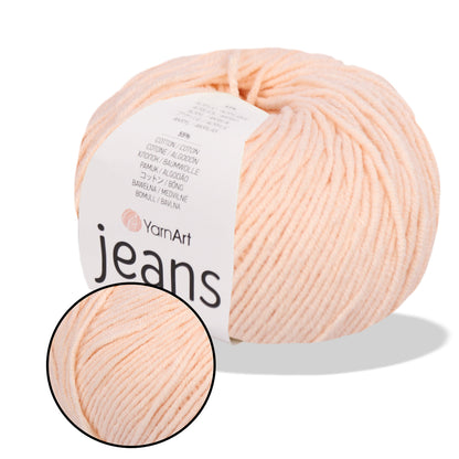 YarnArt Jeans, 62 colors, 1.75 oz / 174 yds