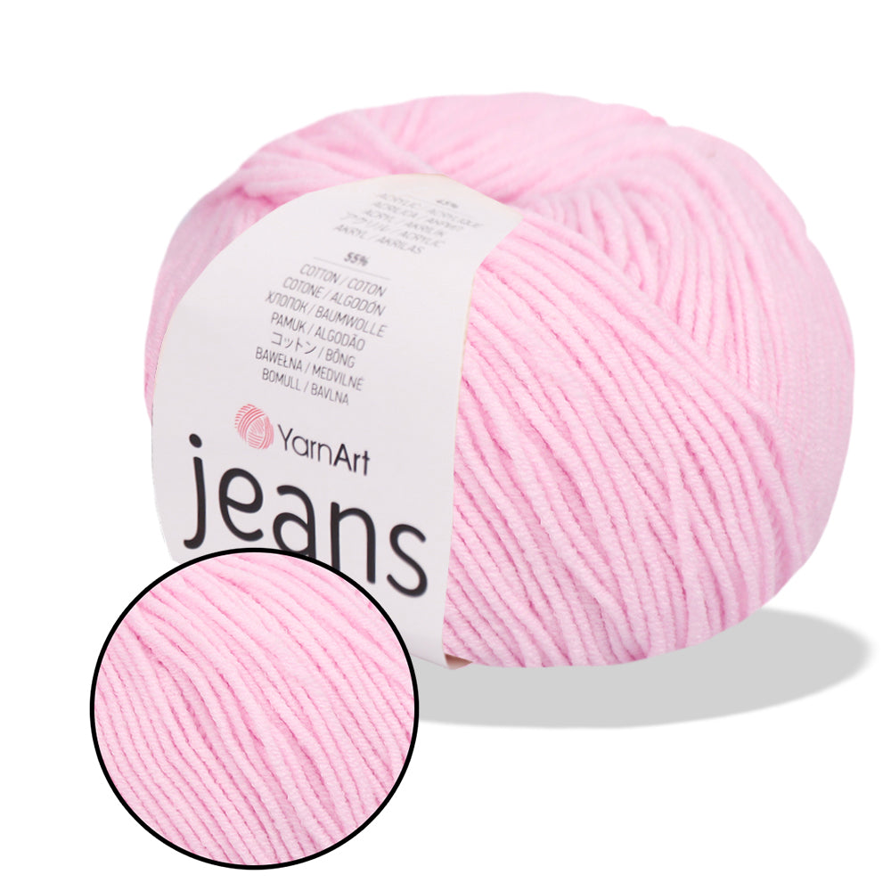 YarnArt Jeans, 62 colors, 1.75 oz / 174 yds