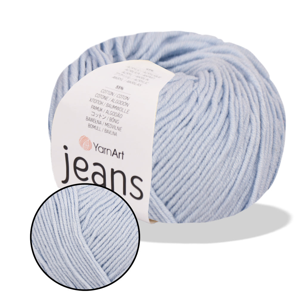 YarnArt Jeans, 62 colors, 1.75 oz / 174 yds