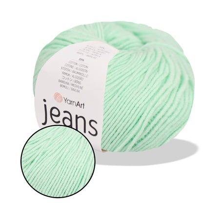 YarnArt Jeans, 62 colors, 1.75 oz / 174 yds