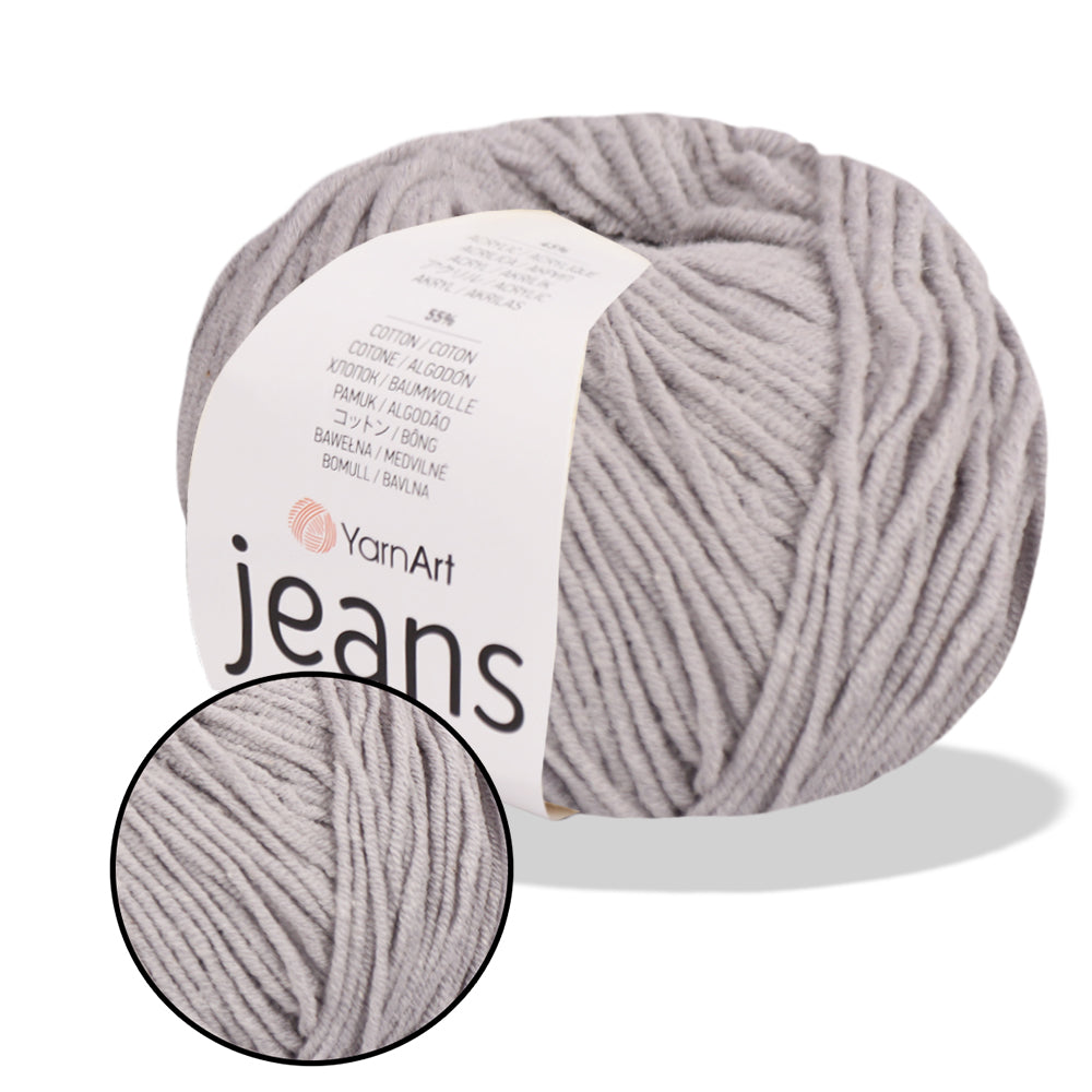YarnArt Jeans, 62 colors, 1.75 oz / 174 yds
