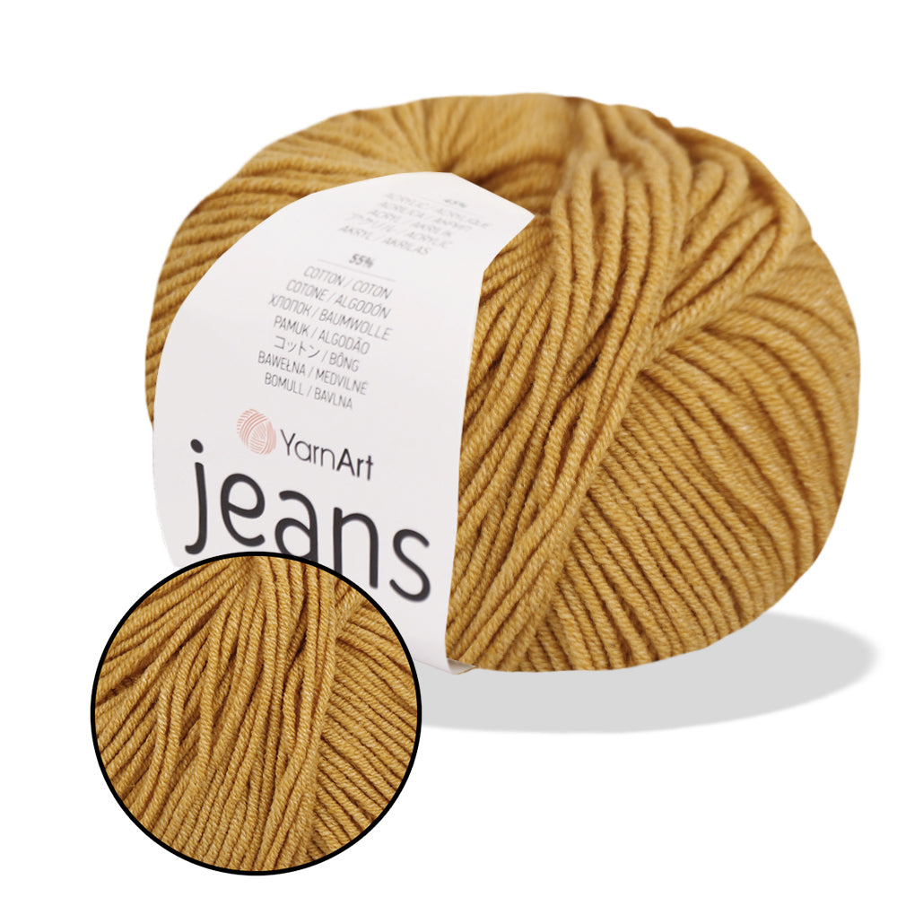 YarnArt Jeans, 62 colors, 1.75 oz / 174 yds