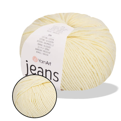 YarnArt Jeans, 62 colors, 1.75 oz / 174 yds