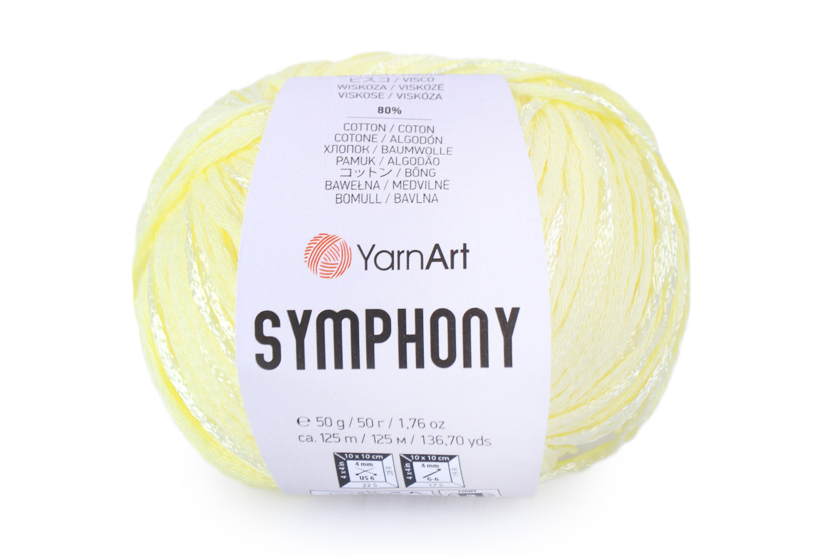 YarnArt Symphony, 23 colors, 1.76 oz / 136 yards
