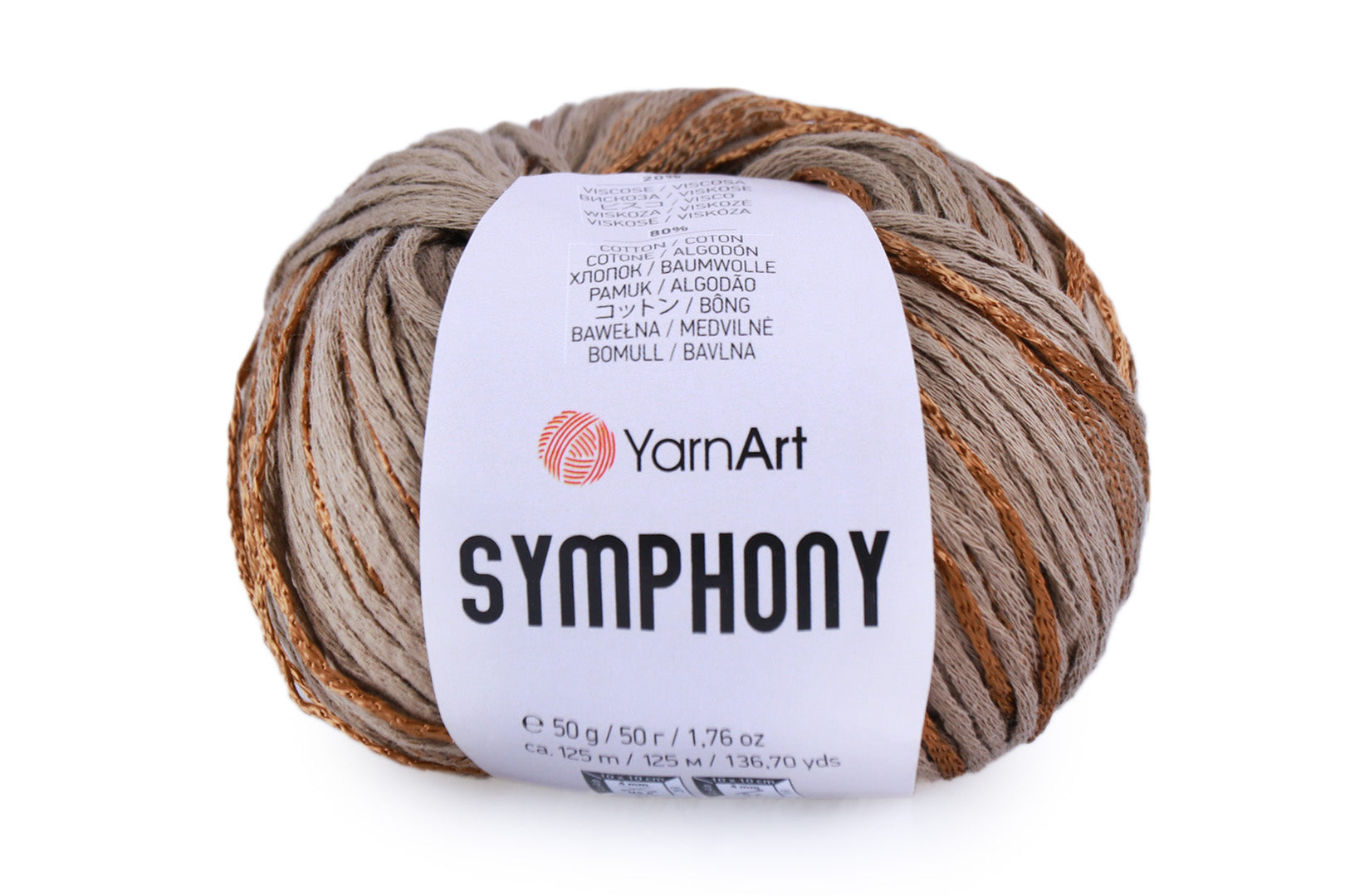 YarnArt Symphony, 23 colors, 1.76 oz / 136 yards