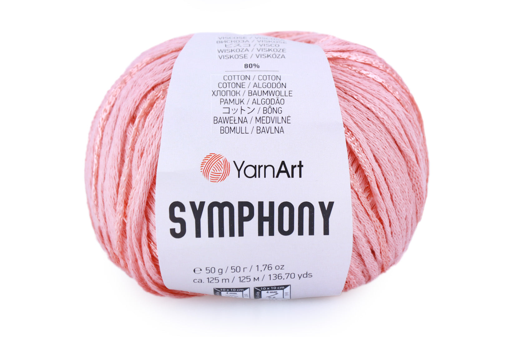 YarnArt Symphony, 23 colors, 1.76 oz / 136 yards