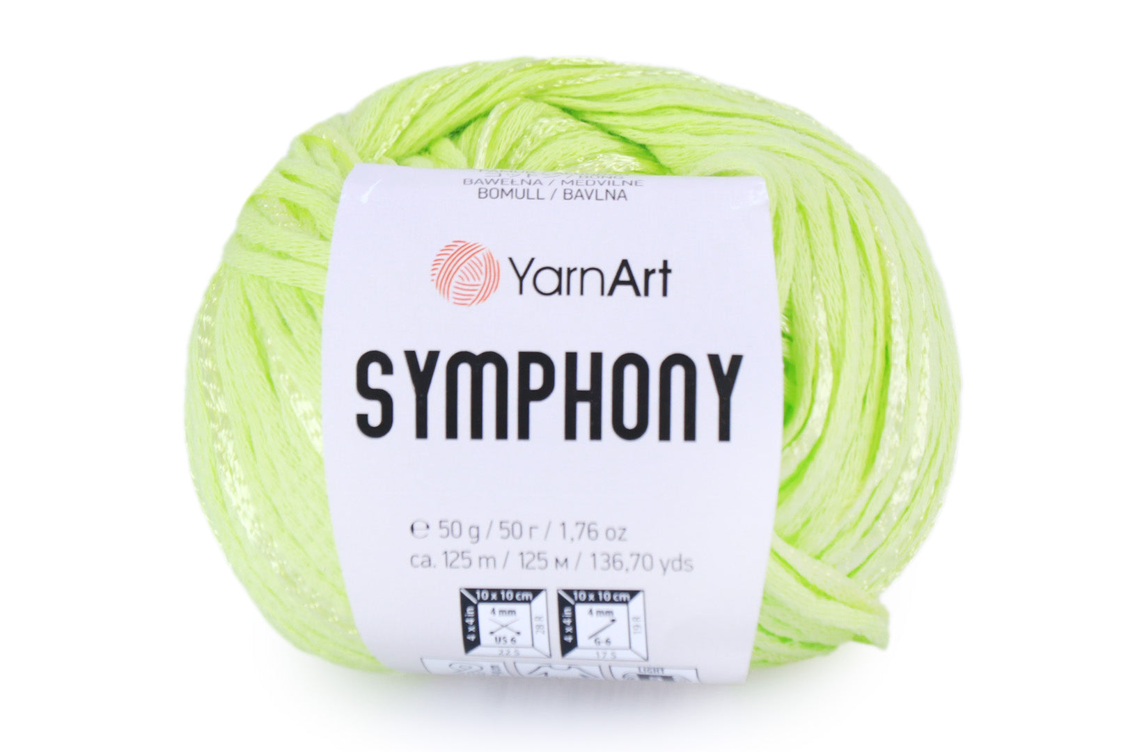 YarnArt Symphony, 23 colors, 1.76 oz / 136 yards