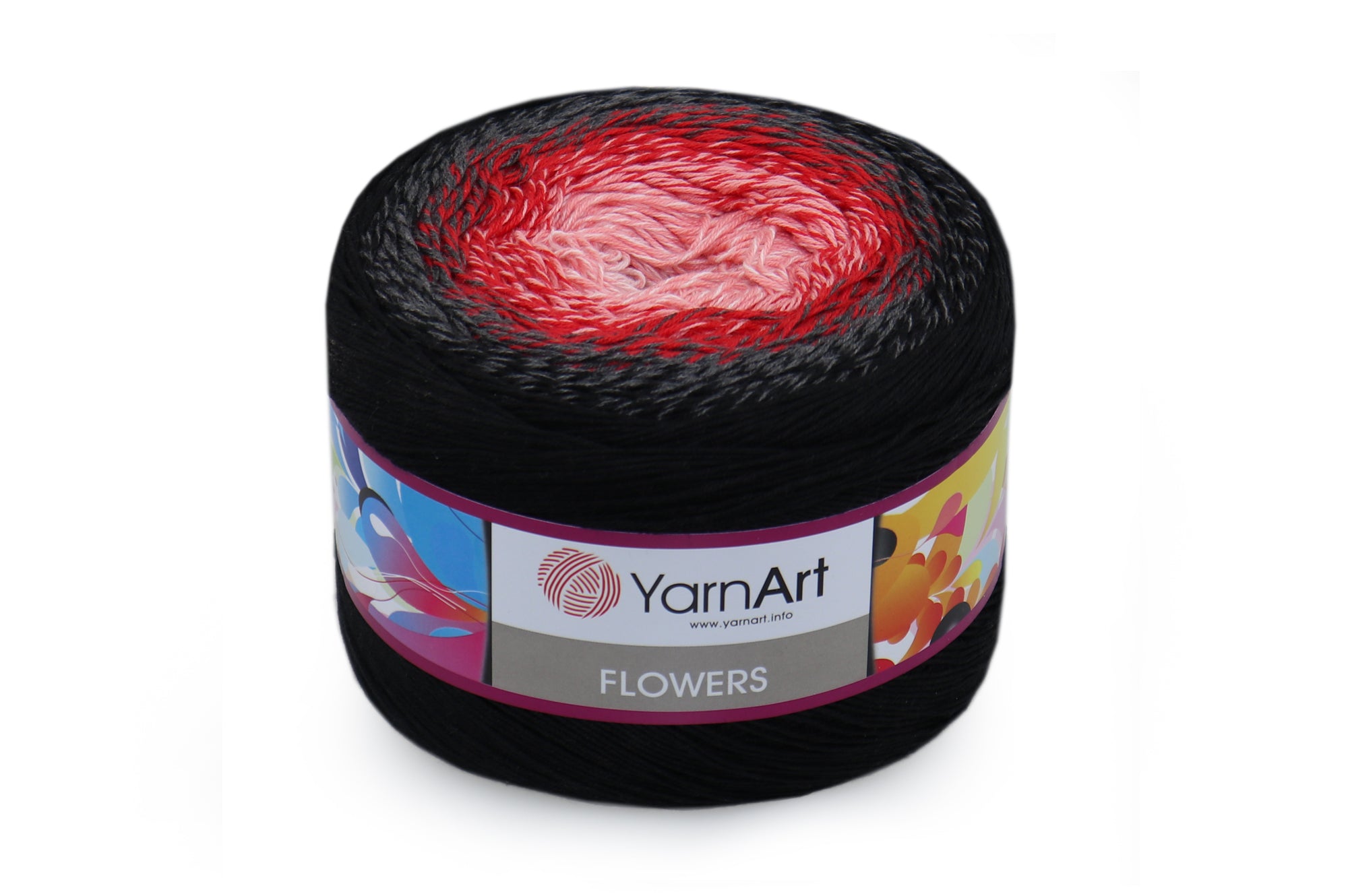 YarnArt Flowers, 49 colors, 8.8 oz / 1094 yds