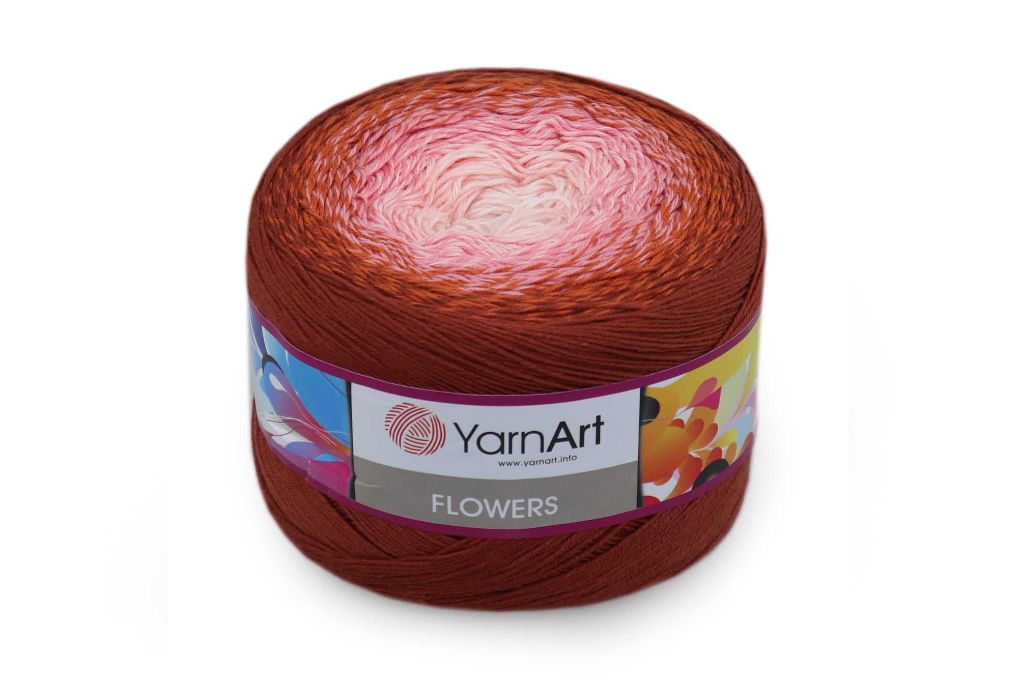 YarnArt Flowers, 49 colors, 8.8 oz / 1094 yds