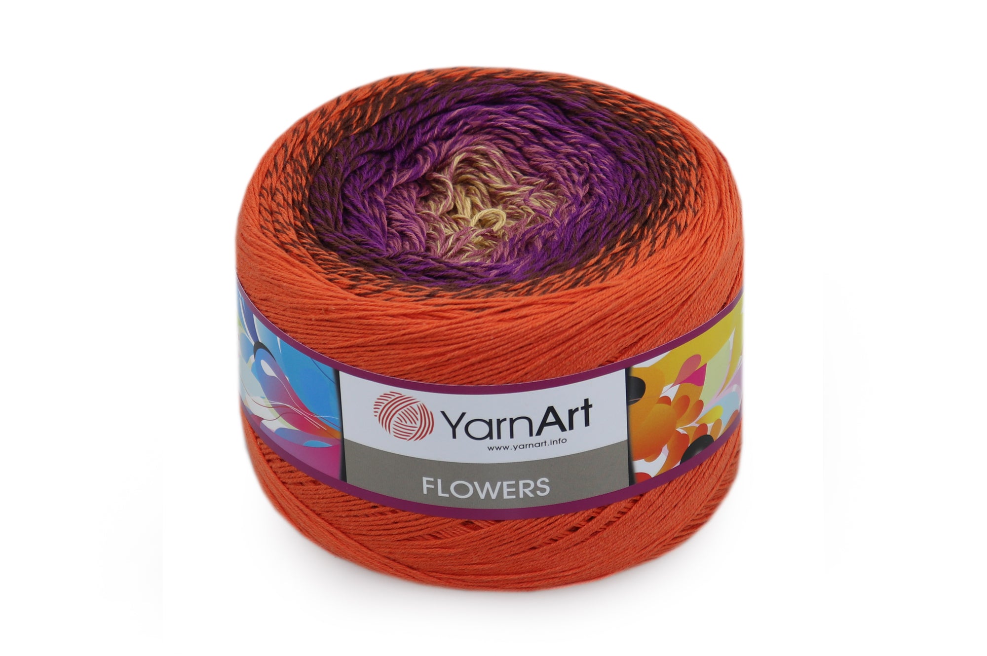 YarnArt Flowers, 49 colors, 8.8 oz / 1094 yds
